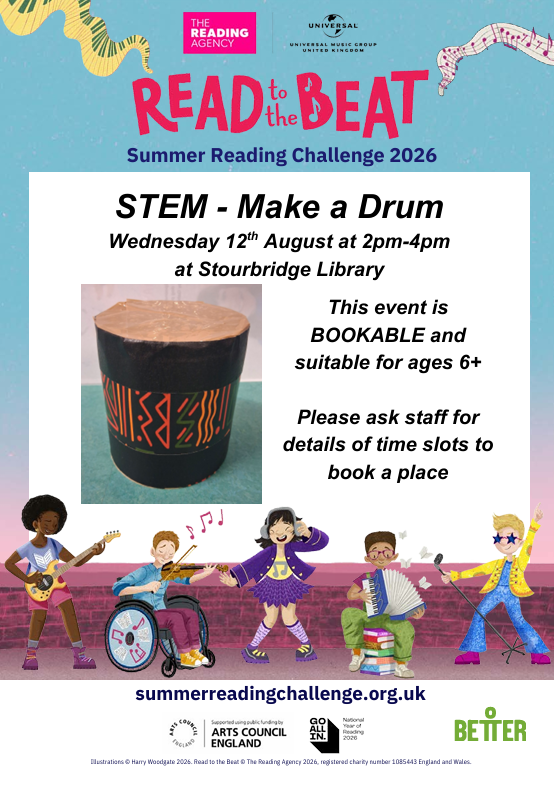 Stourbridge Library - Summer Reading Challenge: STEM - Make a Drum
